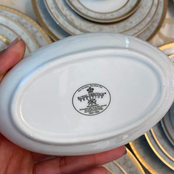 Vintage Royal Heritage Primavera gravy boat with under-plate. - Picture 6 of 8